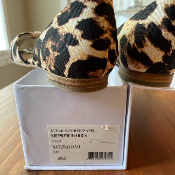 Alice and Olivia by Stacey Bendet leopard print flats 38.5 - Picture 7 of 11